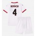 Tanie Strój piłkarski AC Milan Ismael Bennacer #4 Koszulka Wyjazdowej dla dziecięce 2024-25 Krótkie Rękawy (+ szorty)